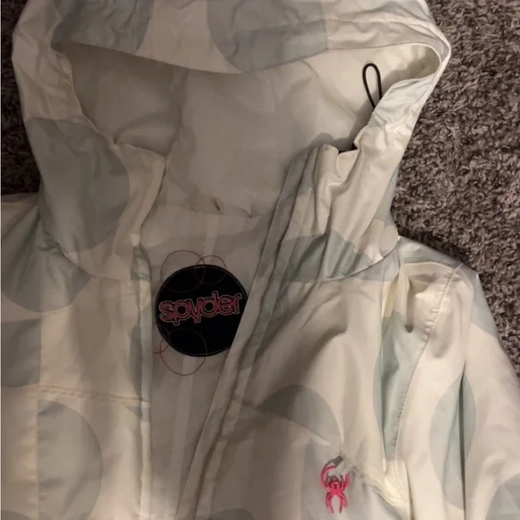 Spyder Kids' White and Gray Raincoat - Picture 2 of 5